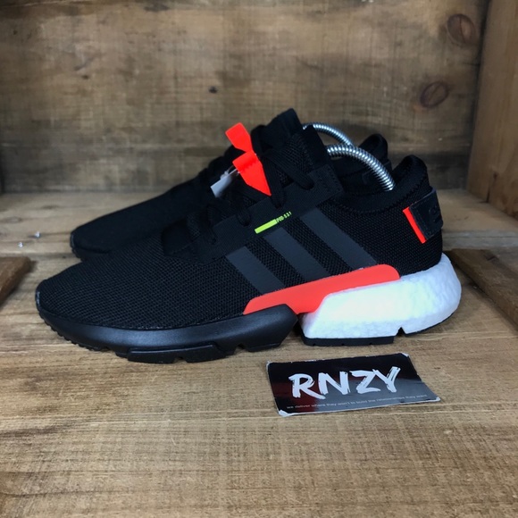 NEW Adidas P.O.D. S3.1 Black Solar Red - Picture 3 of 9